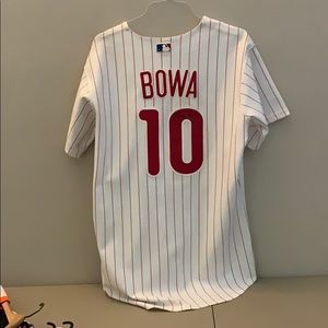 Phillies jersey signed Larry Bowa
